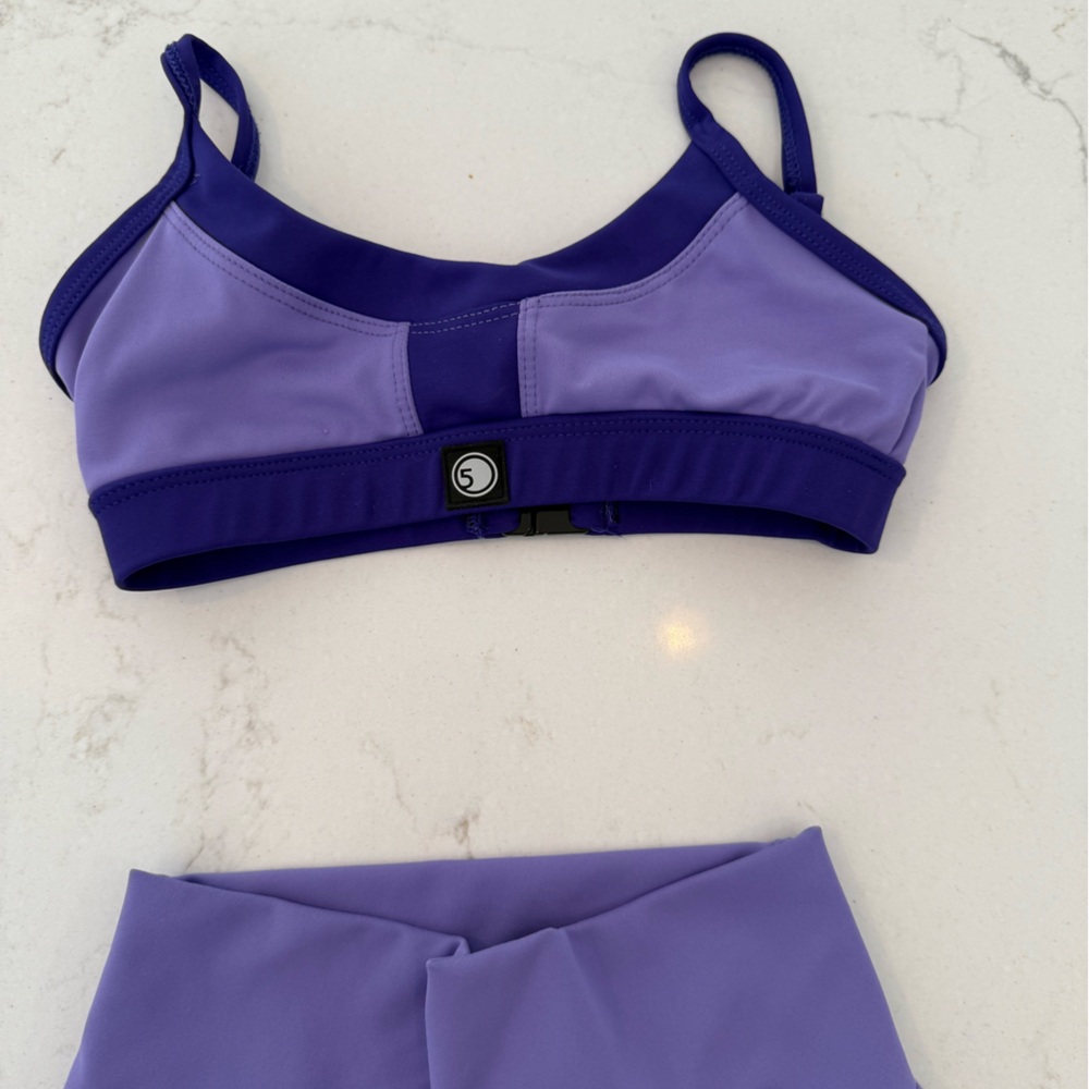 Five dancewear purple bra top